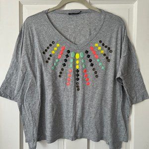 Ella Moss Neon Details and Grommet Top